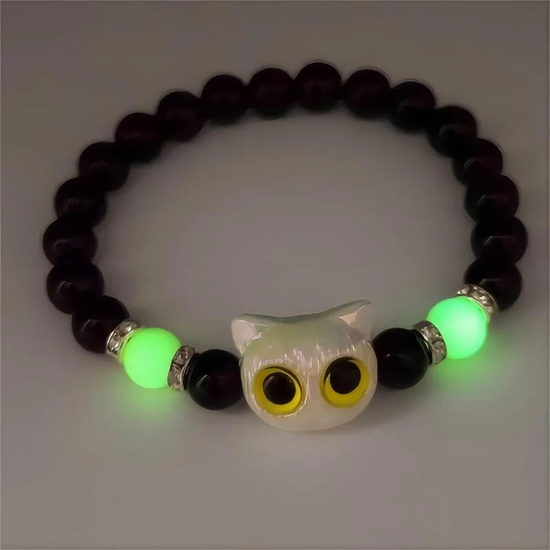 Cute Cartoon Big Eye Cat "Luminous Bracelets"