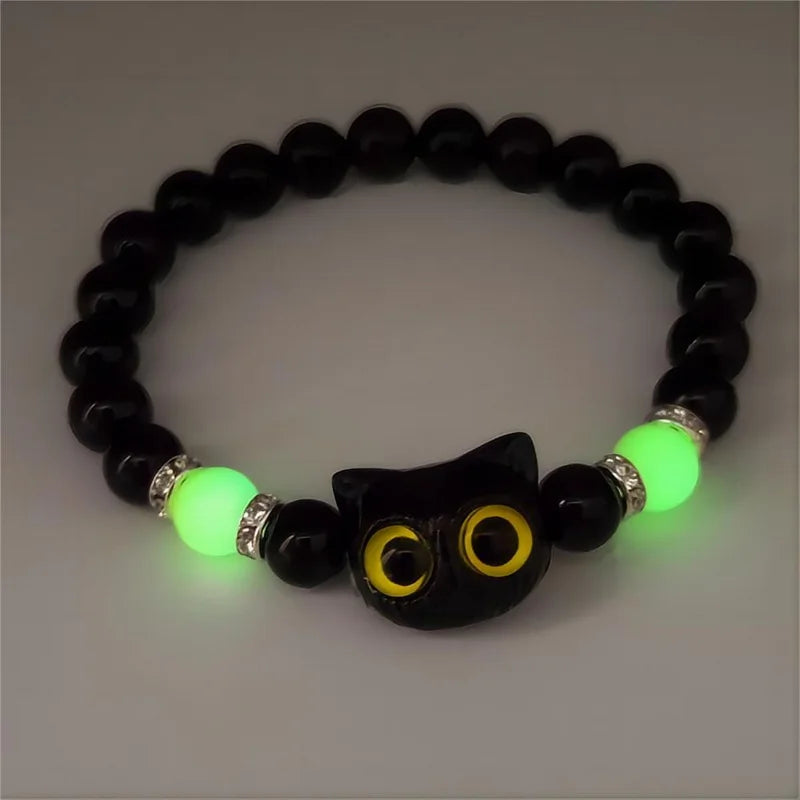 Cute Cartoon Big Eye Cat "Luminous Bracelets"