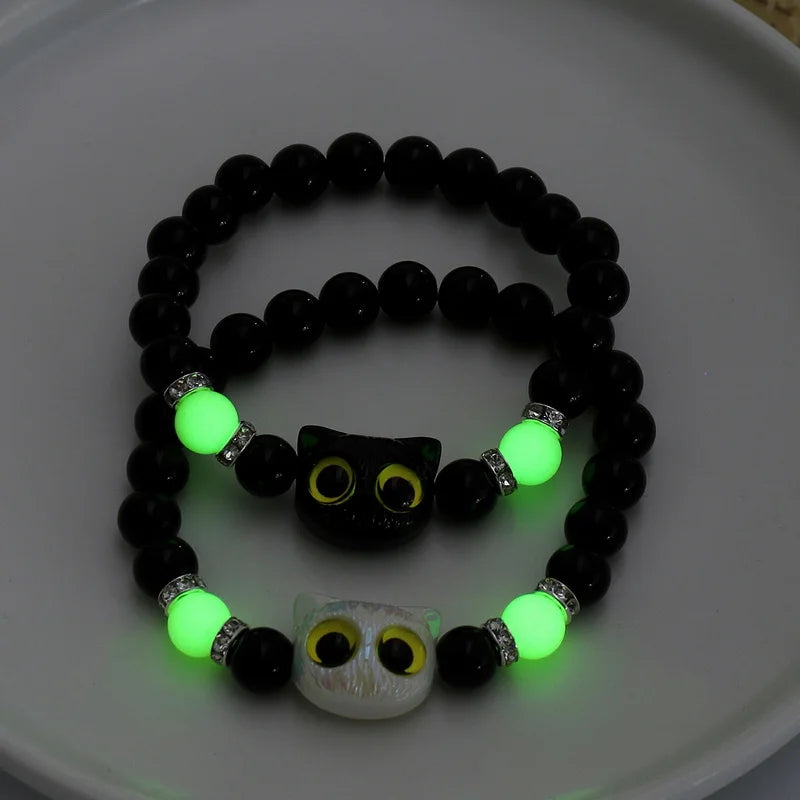 Cute Cartoon Big Eye Cat "Luminous Bracelets"