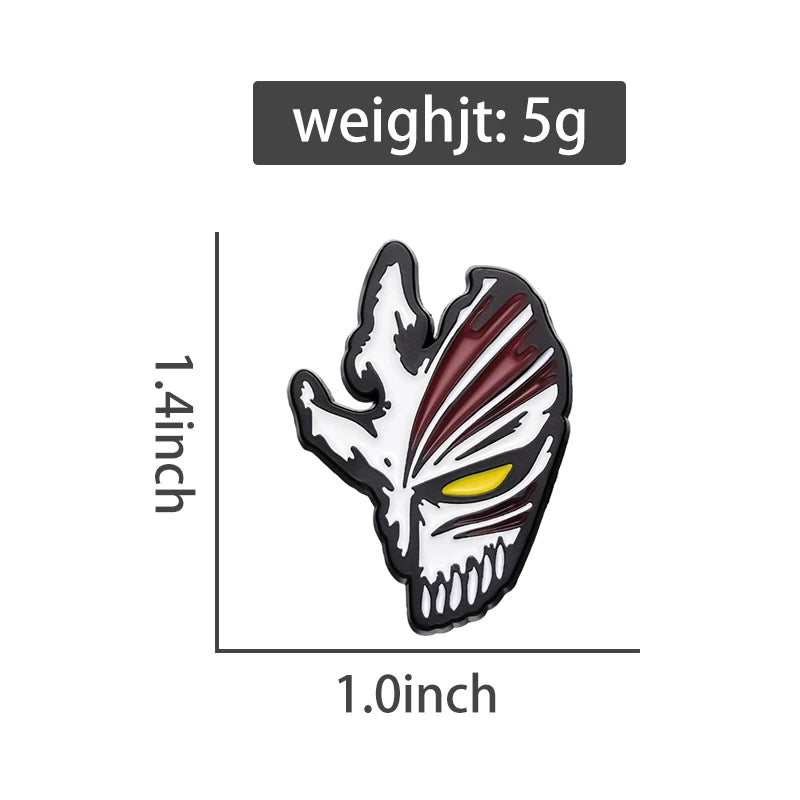 Bleach Kurosaki "Ichigo Toshiro" Mask Enamel Pin