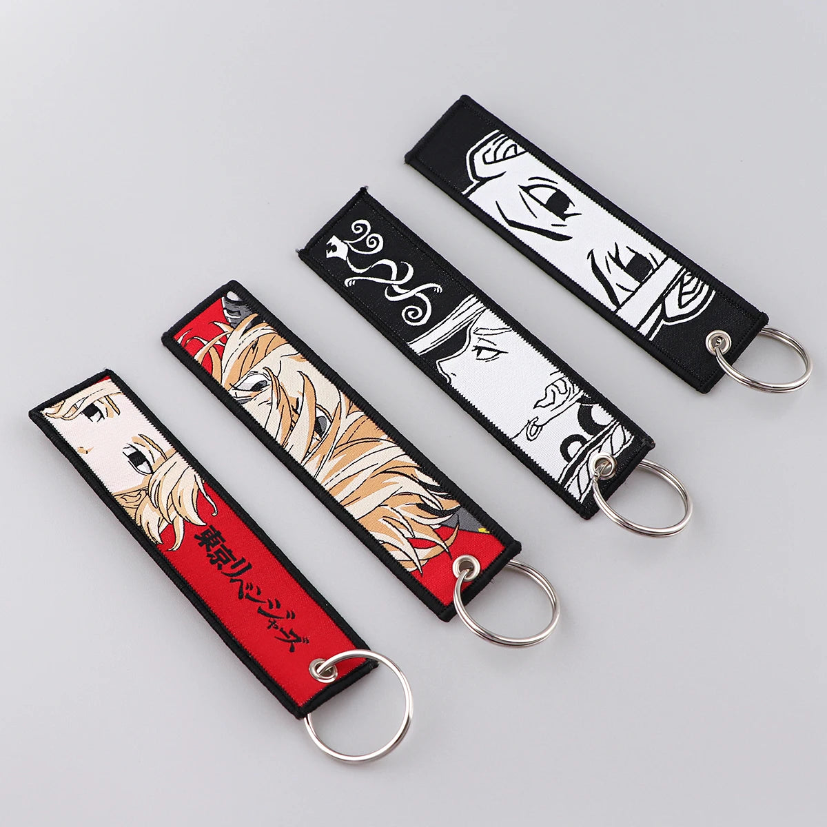 Anime Embroidery KeyChains