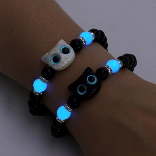 Cute Cartoon Big Eye Cat "Luminous Bracelets"