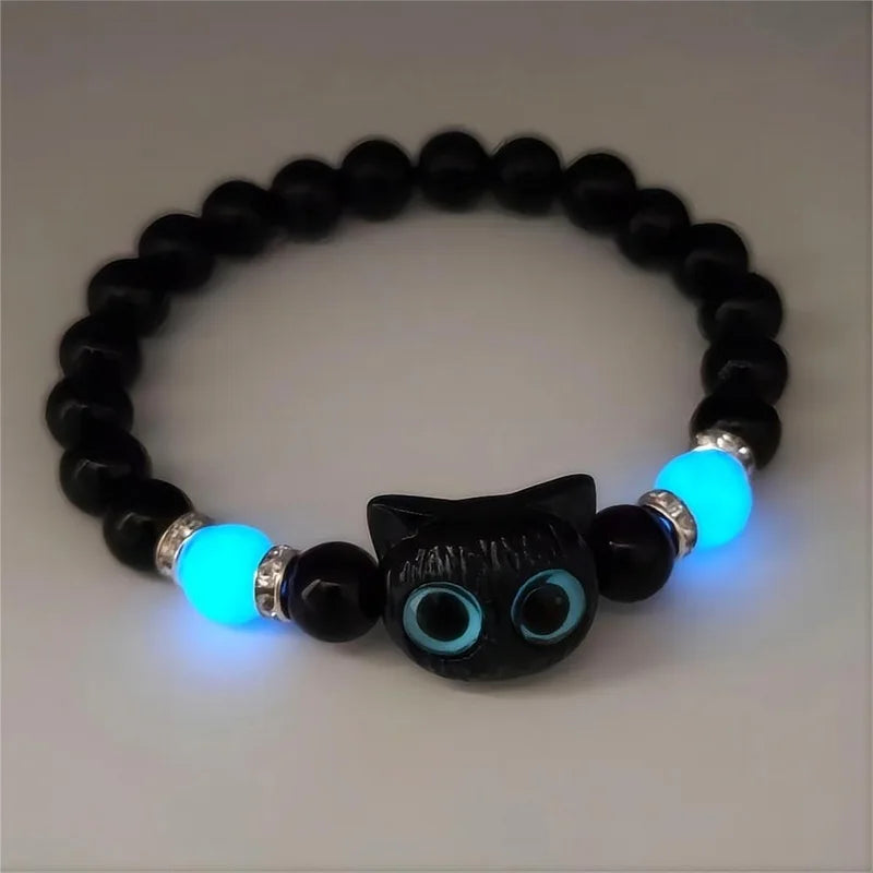 Cute Cartoon Big Eye Cat "Luminous Bracelets"