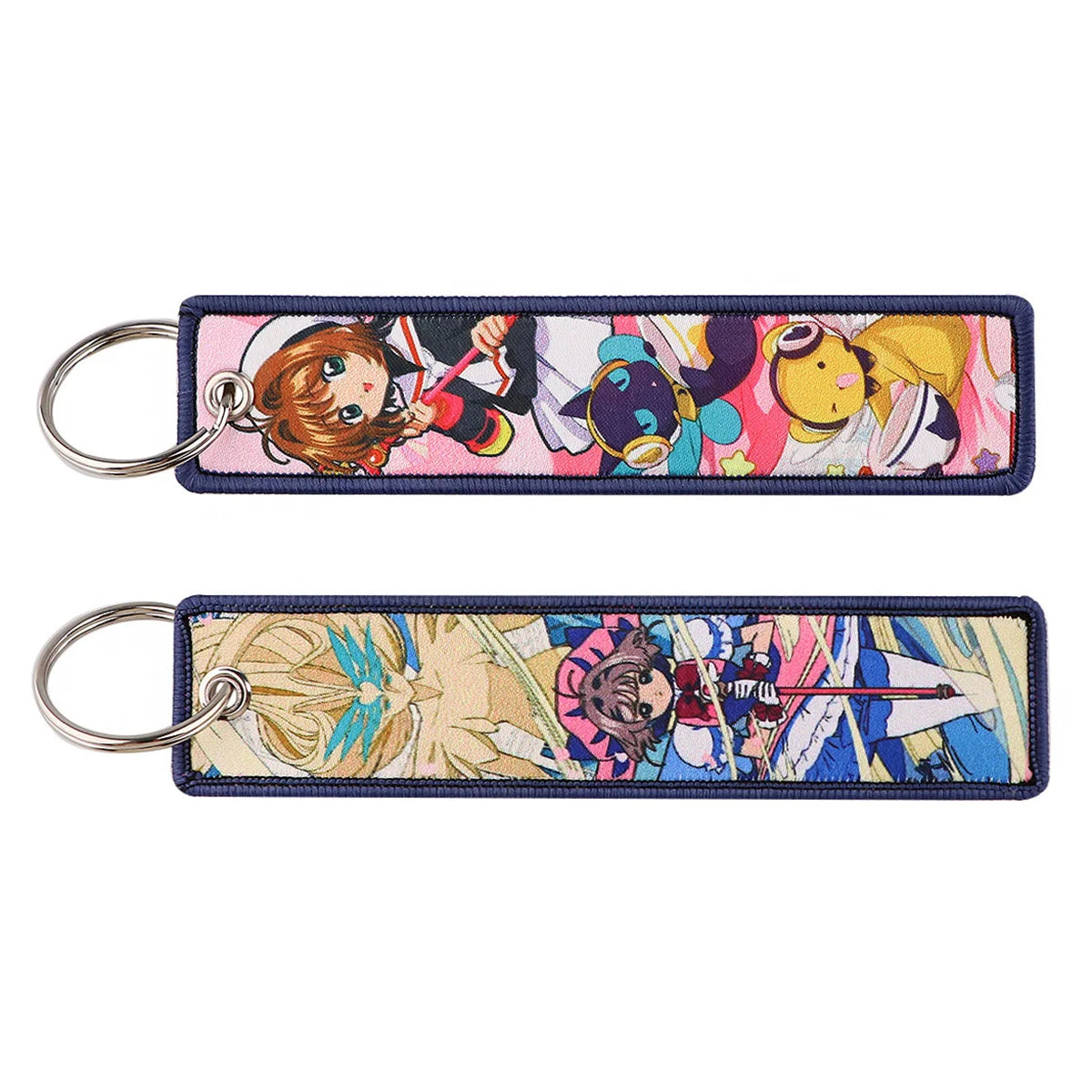 Anime Embroidery KeyChains