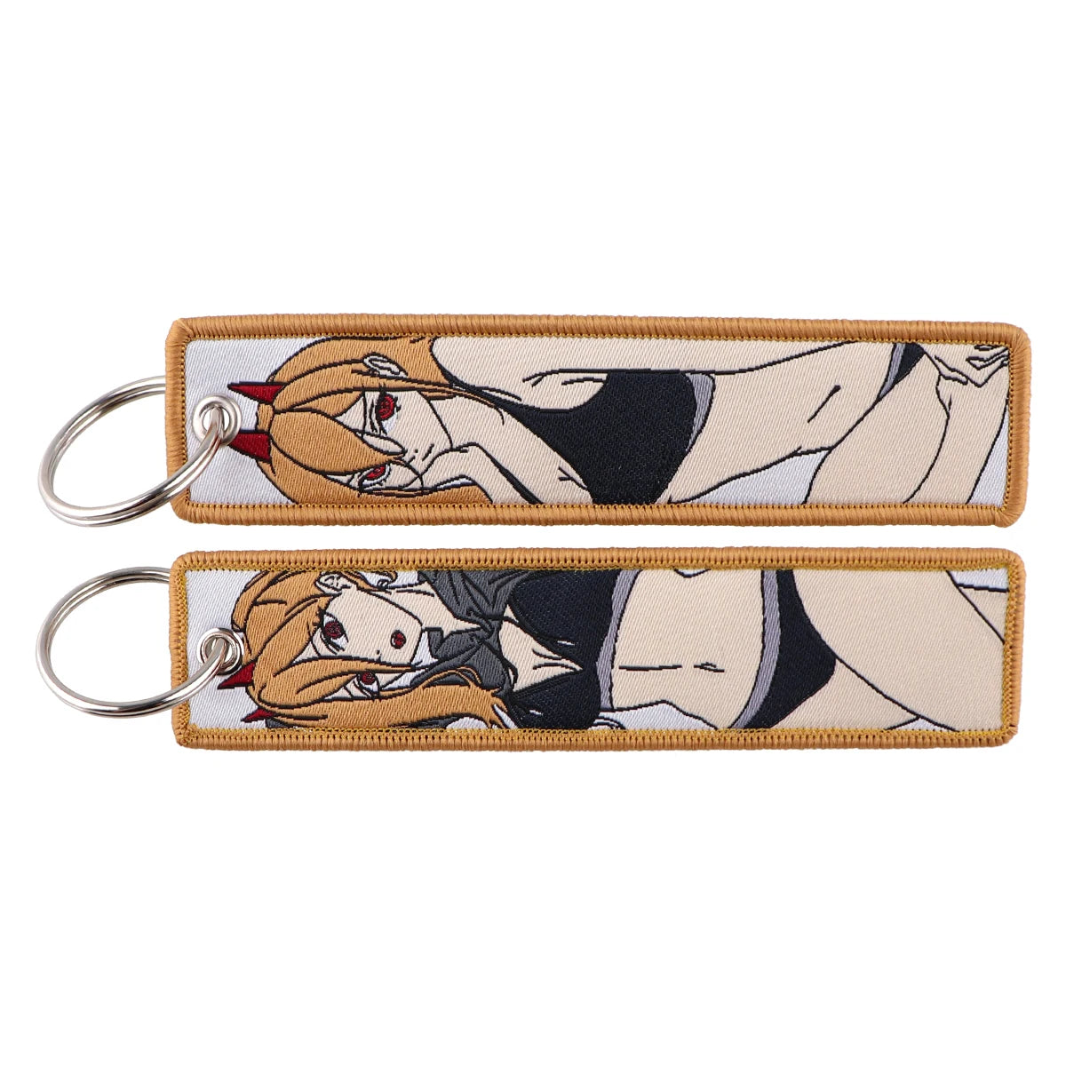 Anime Embroidery KeyChains