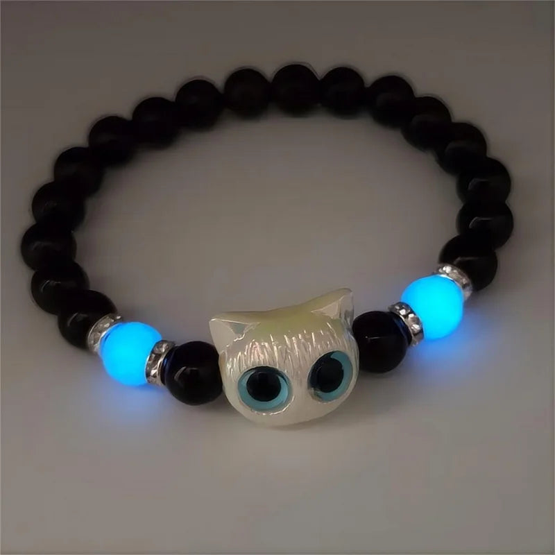 Cute Cartoon Big Eye Cat "Luminous Bracelets"